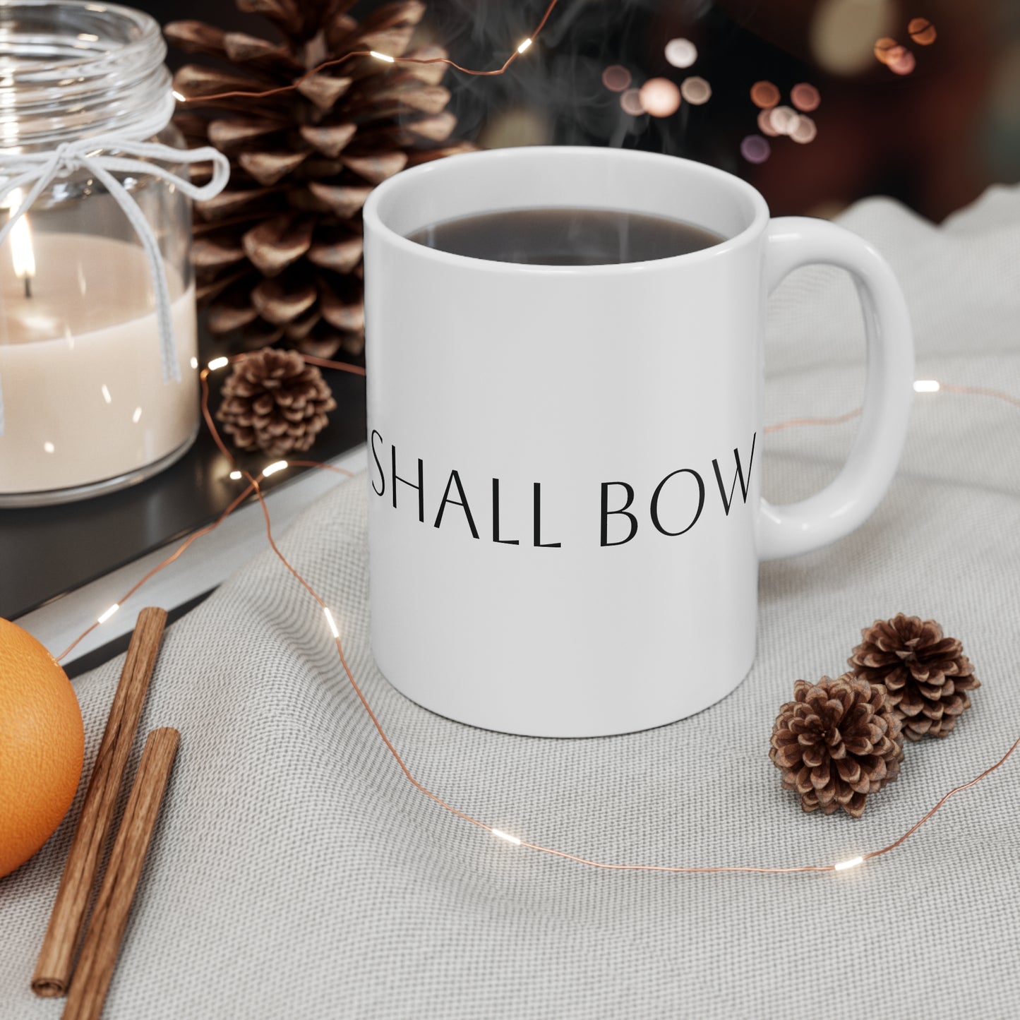 Every Knee Shall Bow Christian Mug 11oz